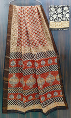 Exclusive Hand Block Printed Pure Kota Cotton Sarees
