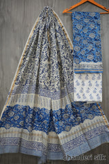 Bagru Hand Block Printed Chanderi Silk Suits