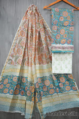 Bagru Hand Block Printed Chanderi Silk Suits