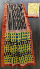 Exclusive Hand Block Printed Pure Kota Cotton Sarees