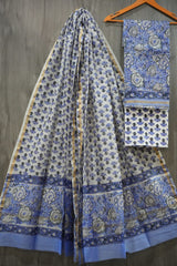 Bagru Hand Block Printed Chanderi Silk Suits