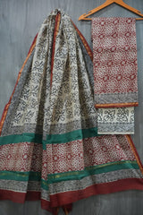 Bagru Hand Block Printed Chanderi Silk Suits