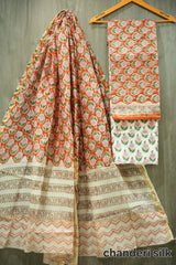 Bagru Hand Block Printed Chanderi Silk Suits