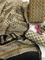 Exclusive Pure Chanderi Silk Suits with Dupatta & Cotton Bottom