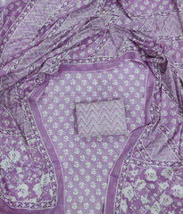 Exclusive Hand Block Printed Cotton Dress Material with Cotton Dupatta