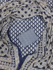 Exclusive Hand Block Printed Cotton Dress Material with Cotton Dupatta