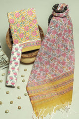 Gulbahar Handblock Cotton Suit With Kota Doriya Dupatta