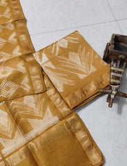 Exclusive Maheshwari Silk Suit | Hand-Stitched Shibori & Ajrak Dabu Print