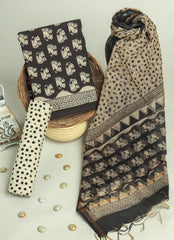 Elegant Polka Dot Ethnic Dress Material Set
