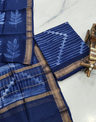 Exclusive Maheshwari Silk Suit | Hand-Stitched Shibori & Ajrak Dabu Print