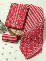 Handblock Print Gotta tye neck work Cotton Suit with Cotton Dupatta GCS01