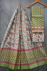 Bagru Hand Block Printed Chanderi Silk Suits