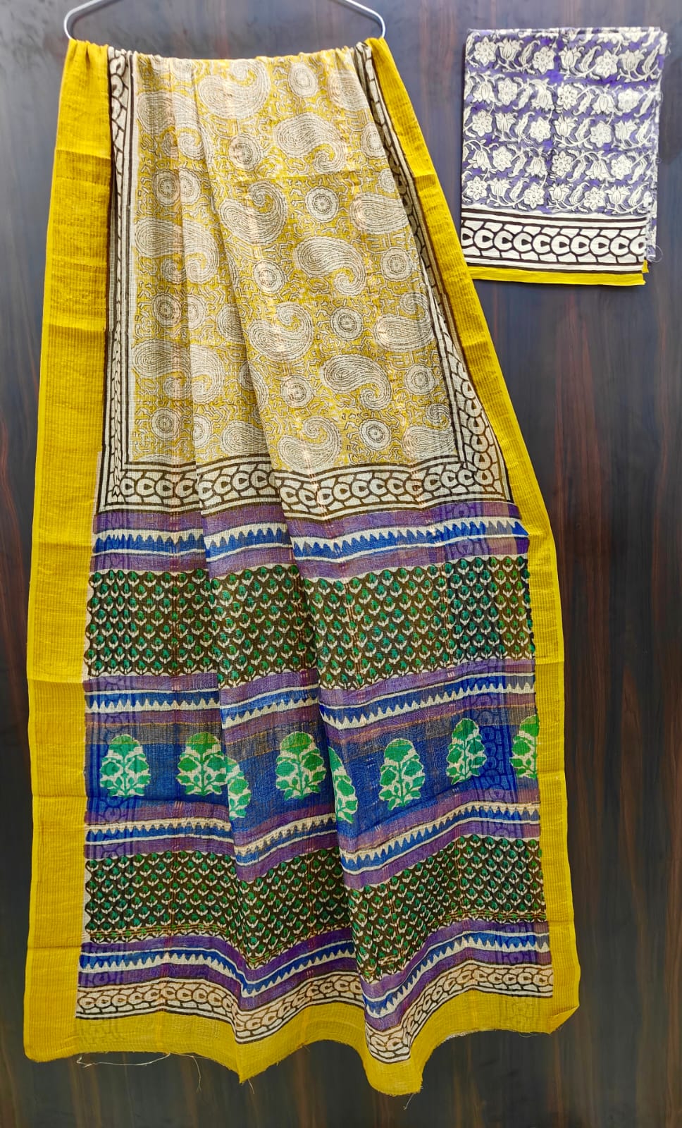 Exclusive  Hand Block Printed Pure Kota Cotton Sarees