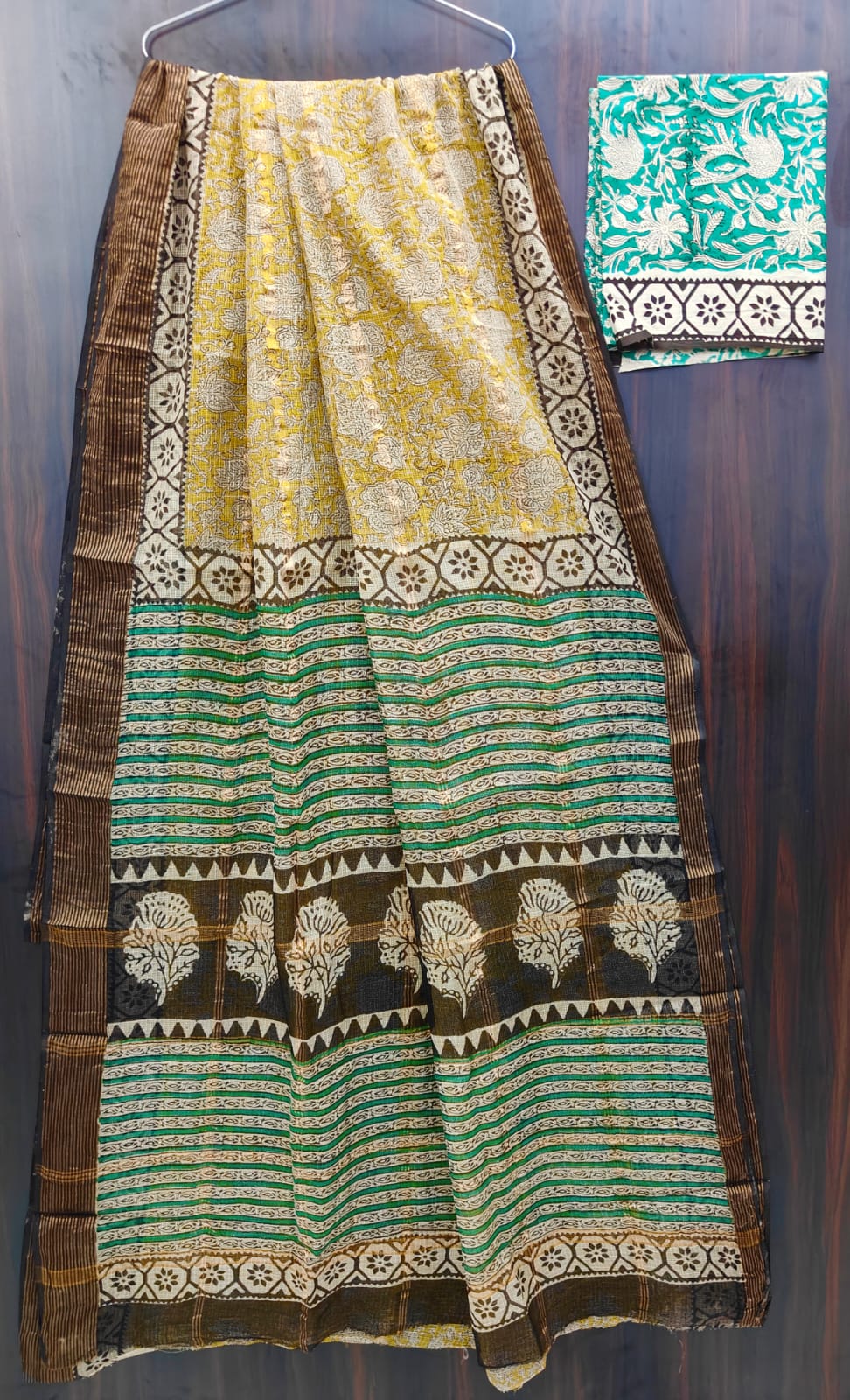 Exclusive  Hand Block Printed Pure Kota Cotton Sarees
