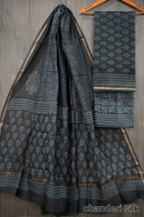 Bagru Hand Block Printed Chanderi Silk Suits