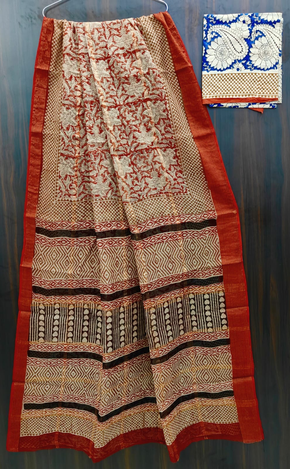Exclusive  Hand Block Printed Pure Kota Cotton Sarees