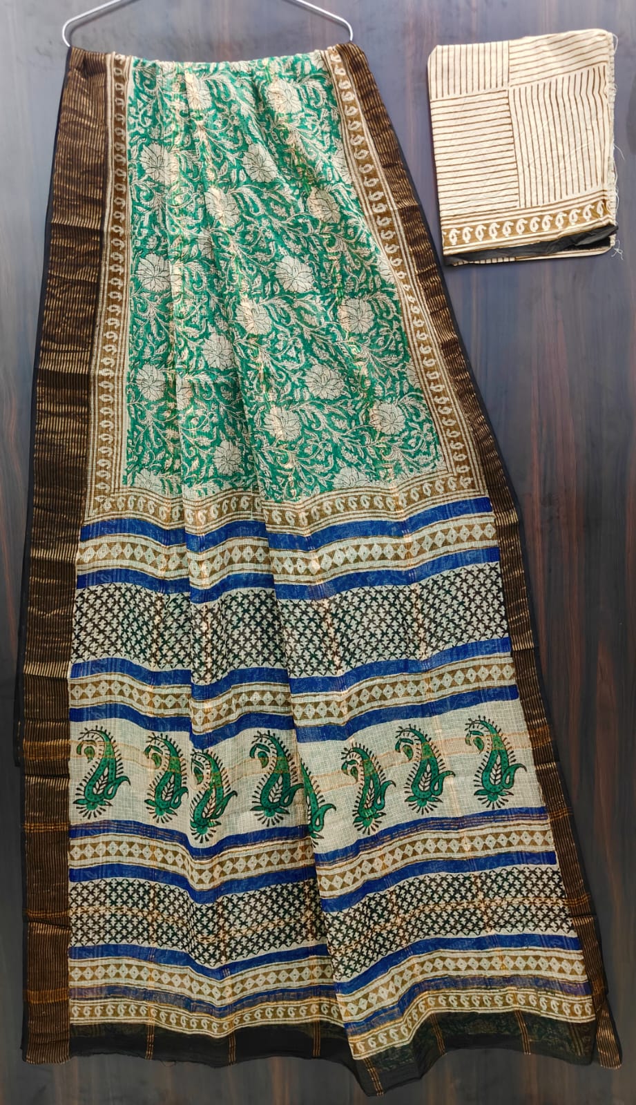 Exclusive  Hand Block Printed Pure Kota Cotton Sarees