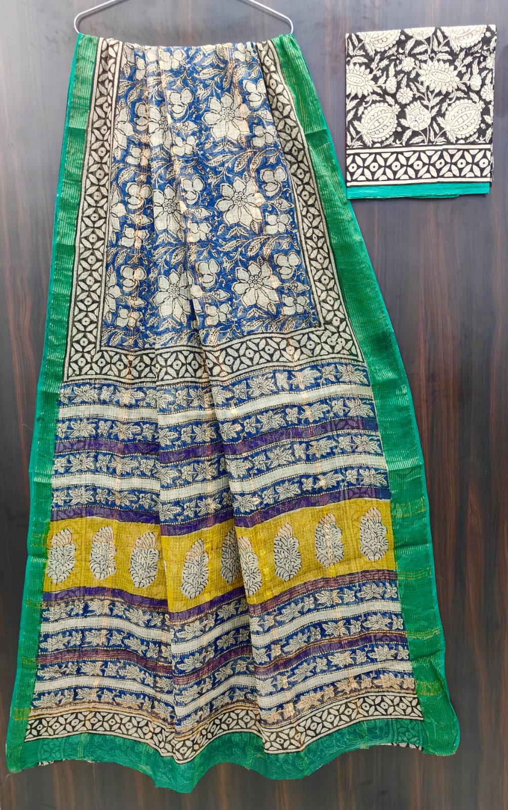 Exclusive  Hand Block Printed Pure Kota Cotton Sarees