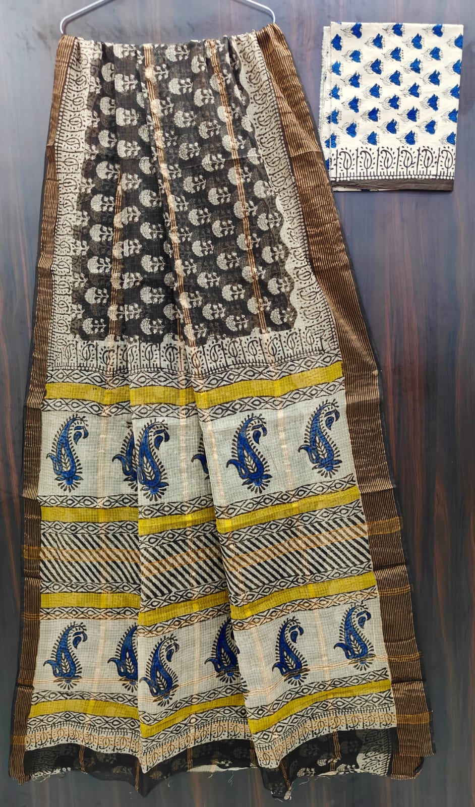 Exclusive  Hand Block Printed Pure Kota Cotton Sarees