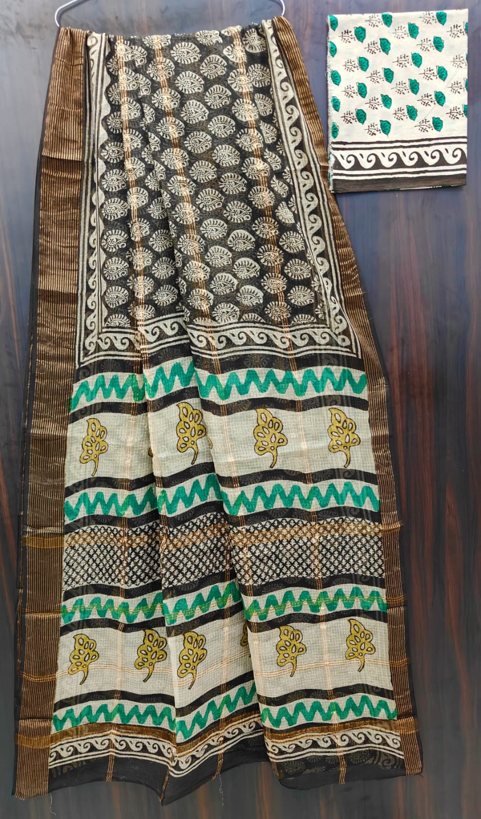 Exclusive  Hand Block Printed Pure Kota Cotton Sarees