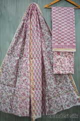 Bagru Hand Block Printed Chanderi Silk Suits