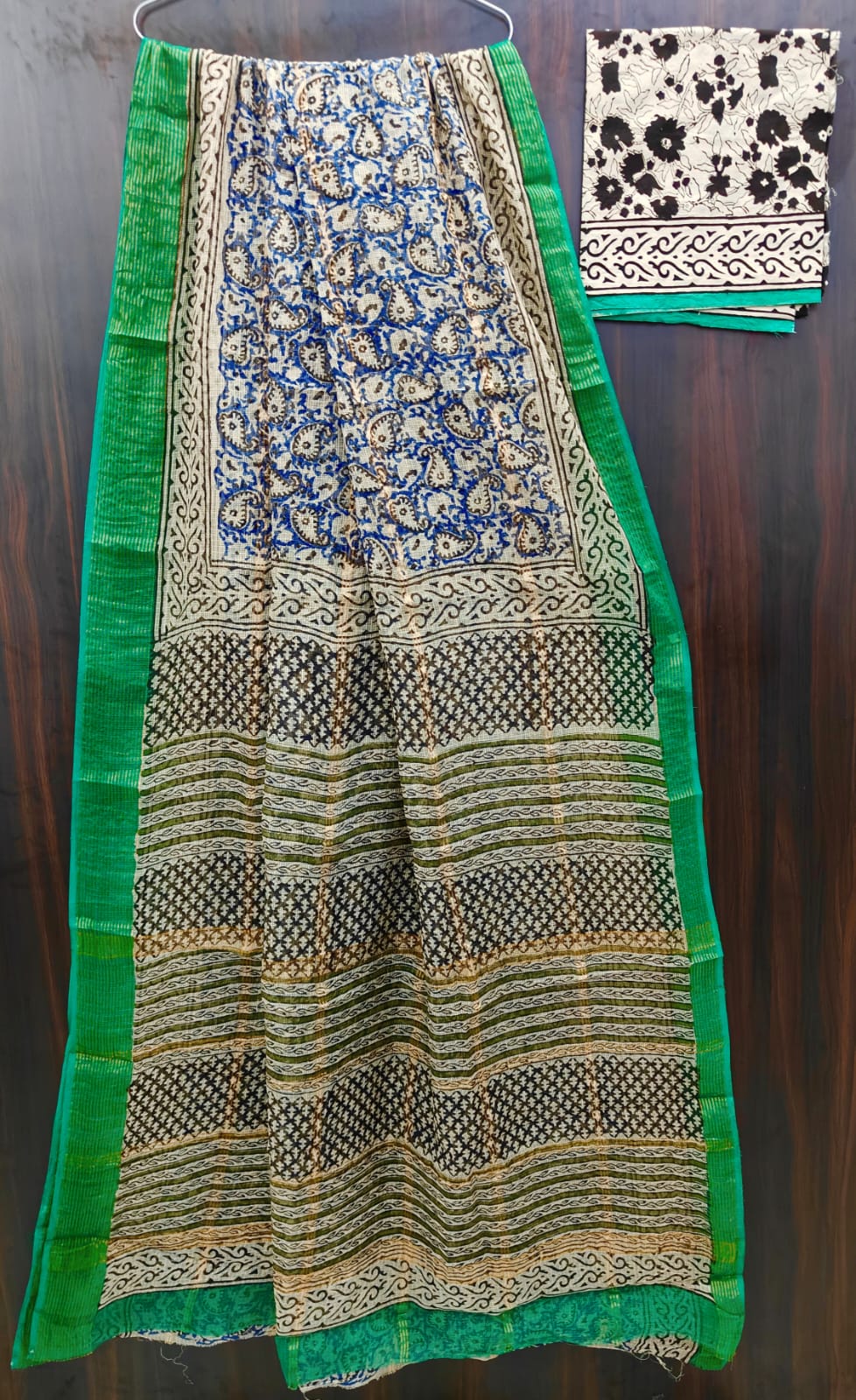 Exclusive  Hand Block Printed Pure Kota Cotton Sarees