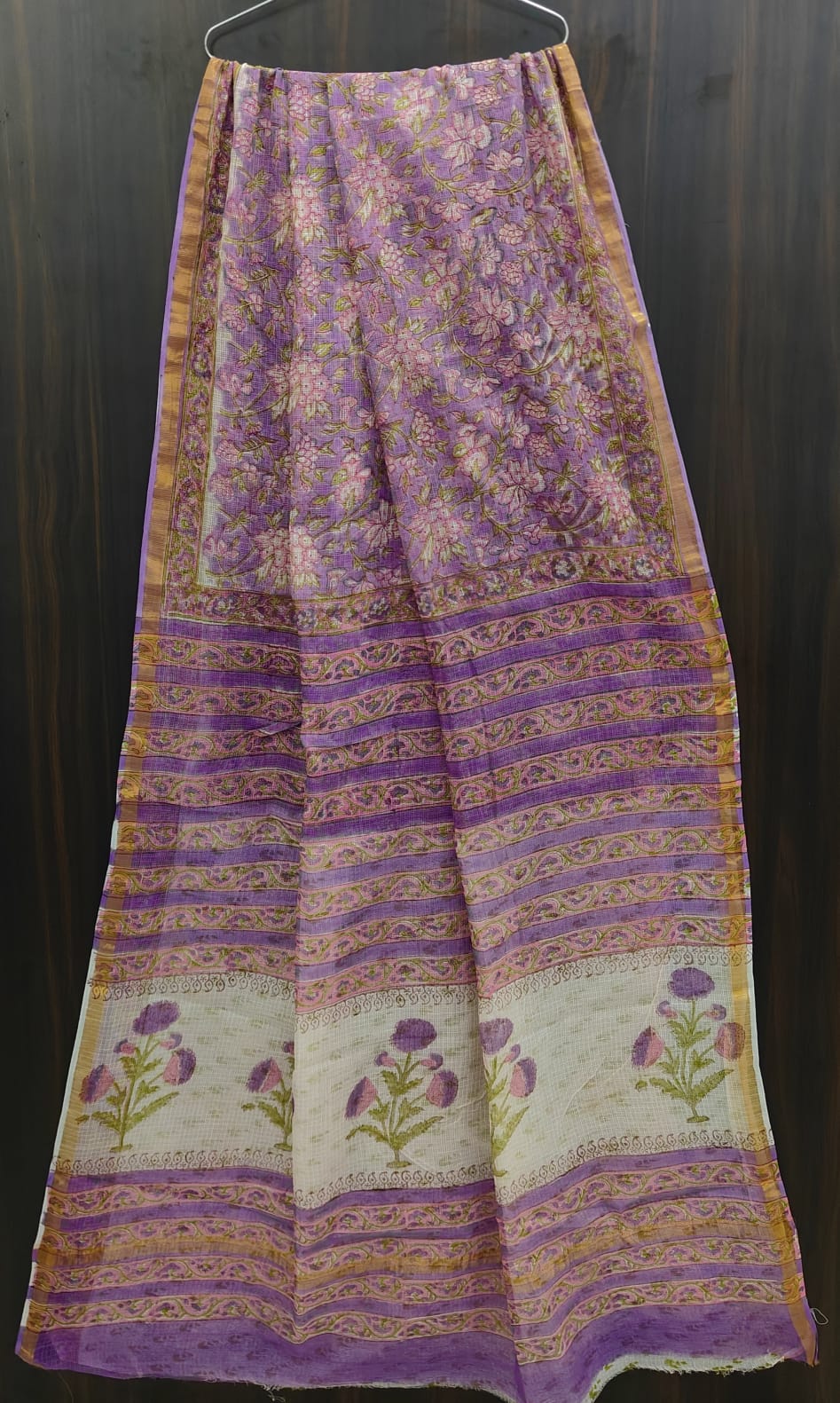 Exclusive  Hand Block Printed Pure Kota Cotton Sarees