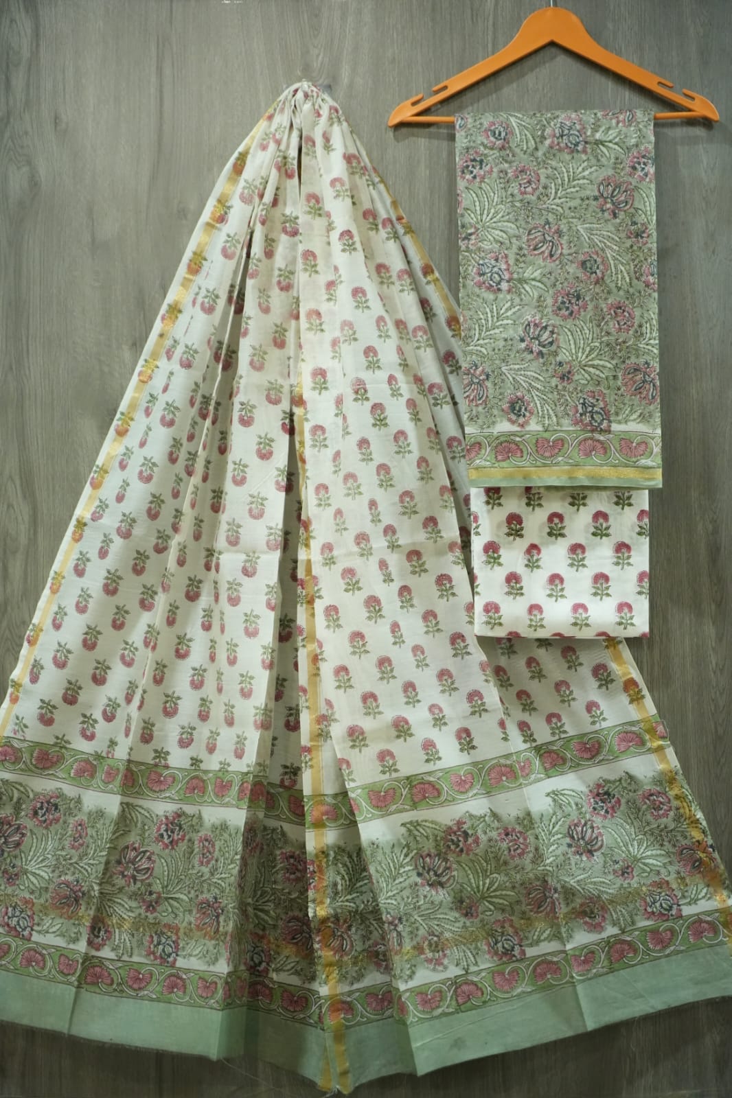 Bagru Hand Block Printed Chanderi Silk Suits