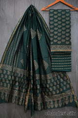 Bagru Hand Block Printed Chanderi Silk Suits
