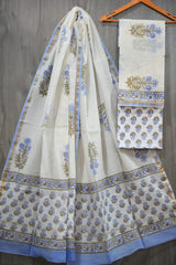 Bagru Hand Block Printed Chanderi Silk Suits