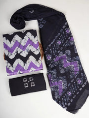 Bagru Grace – Handblock Cotton Suit Set with Malmal Dupatta