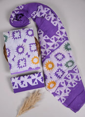 Bagru Grace – Handblock Cotton Suit Set with Malmal Dupatta