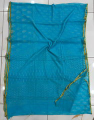 Pure Hand Block Printed Double Diamond Chiffon Saree DCS19