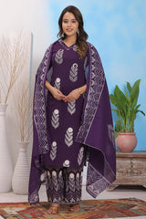 Pure Cotton | Discharge Print with Handwork