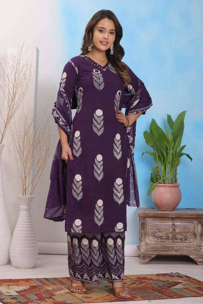 Pure Cotton | Discharge Print with Handwork