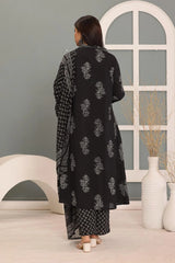A-Line Kurta – Pure Cotton | Discharge Print with Handwork