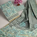Timeless Elegance: Dabu Print Hand-Block Chanderi Silk Suits