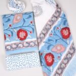 Bagru Grace – Handblock Cotton Suit Set with Malmal Dupatta